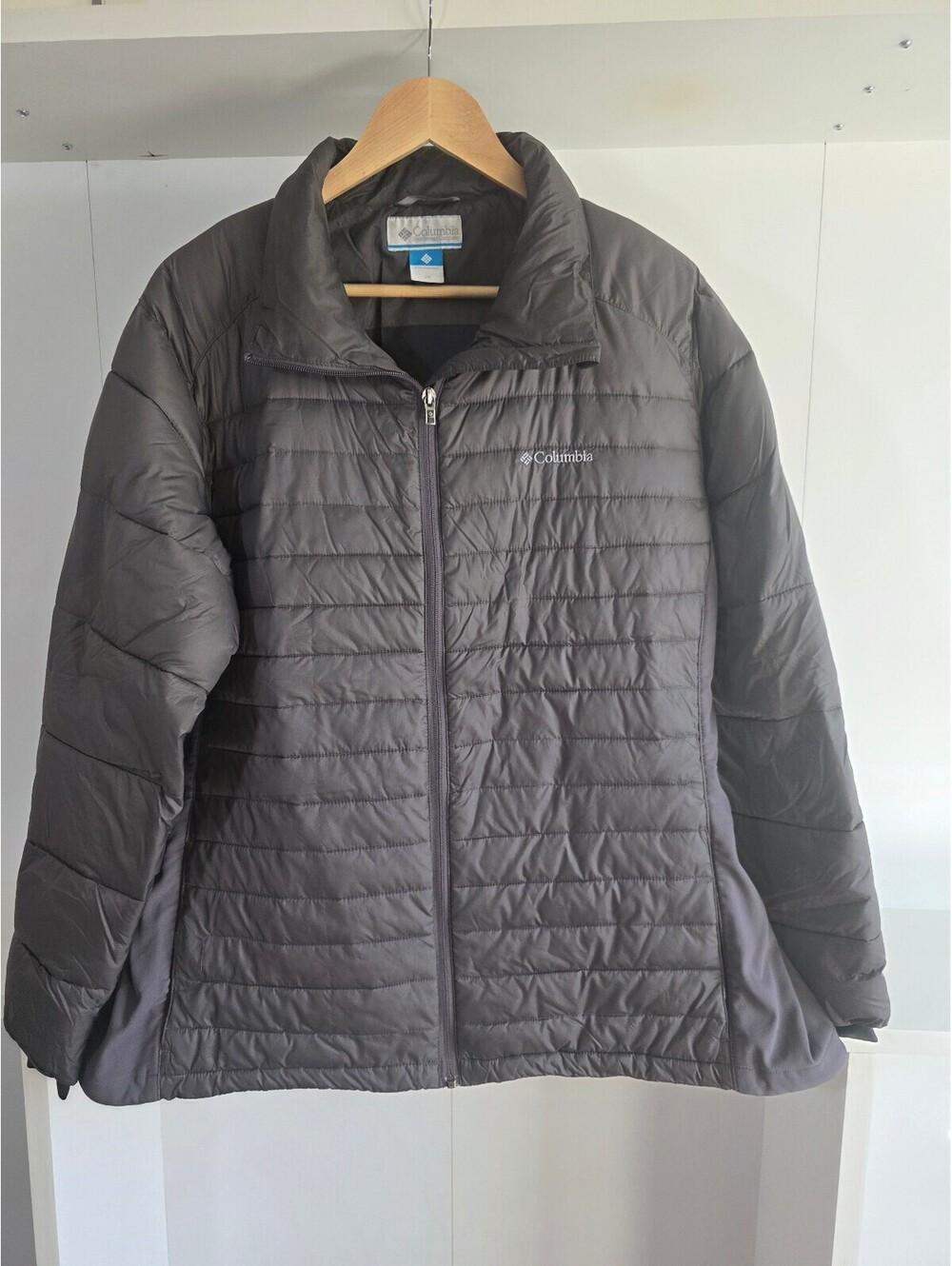 Columbia Men's 2X Gray Quilted Nylon Jacket